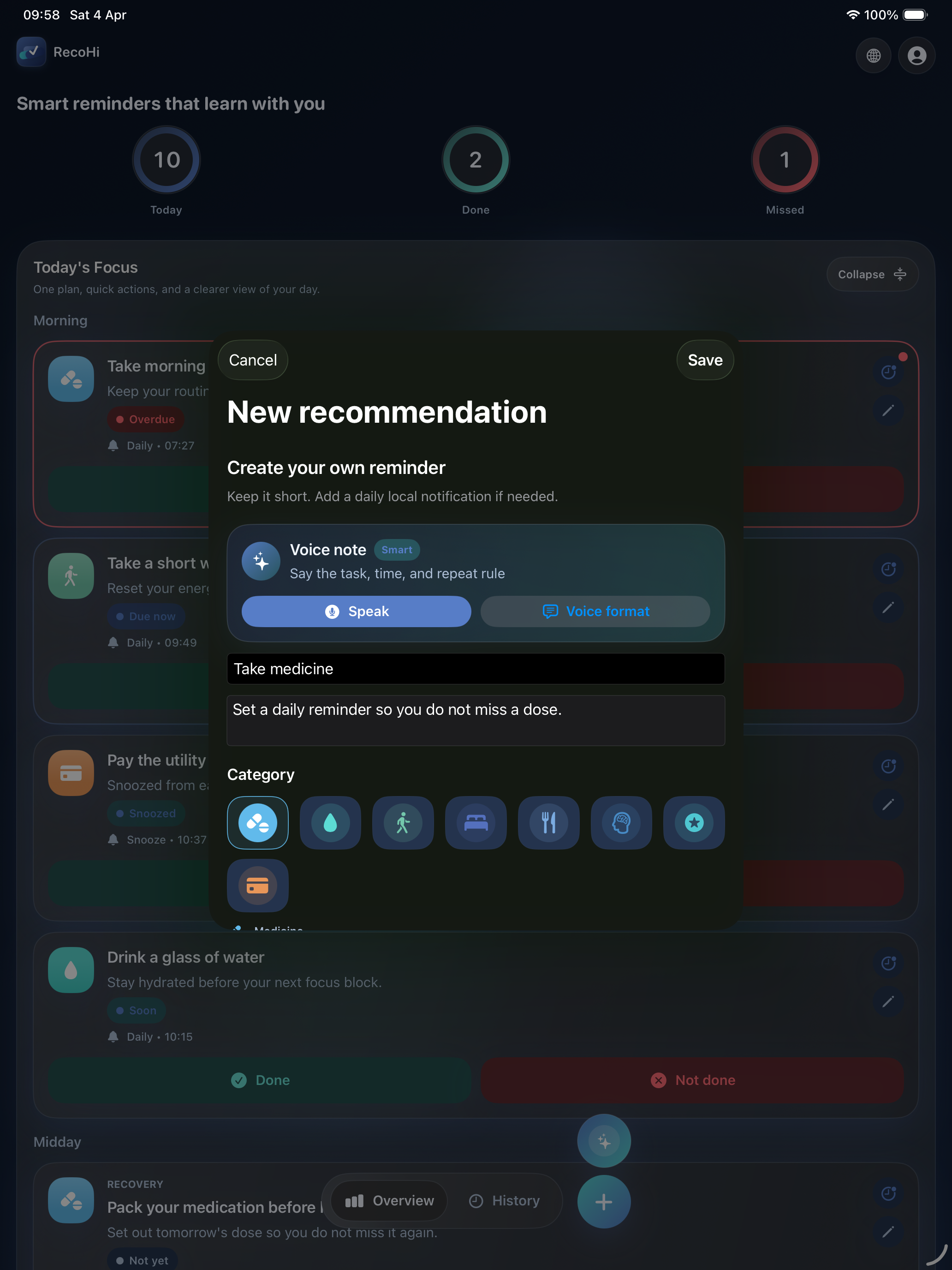 RecoHi iPad screenshot 4